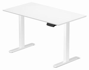 Profi elektromosan állítható magasságú íróasztal 138x67cm fehér | Dupla motor - Memória - USB - Nagy teherbírás | LVN System Control Pro