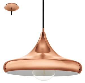 Függ.E27 60W 40cm réz színű Coretto2
