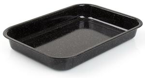 Bankett Zománc sütőedény CULINARIA Fekete 42 x 29x 6 cm, L