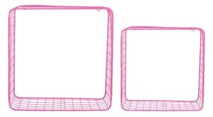 Rózsaszín acél polc készlet 2 db-os 35 cm Reja – PT LIVING