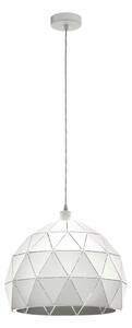 Függ.E27 1x60W 40cm fehér Roccaforte