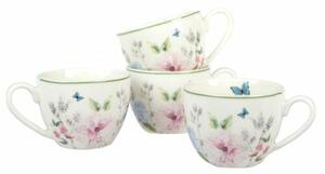 Flower Garden 4 db-os porcelán csésze készlet,90 ml