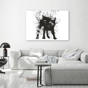 Gario Vászonkép Fekete absztrakció - Rykker Méret: 60 x 40 cm