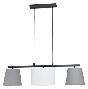 Függ.E14 3x25Wfekete/szürke/fhAlmeida1