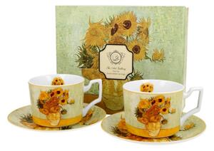 Porcelán csésze szett - 270ml - Van Gogh: Napraforgók