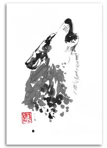 Gario Vászonkép Üvölto farkas - Péchane Méret: 40 x 60 cm