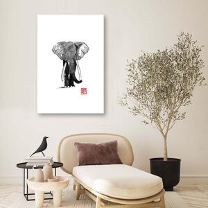 Gario Vászonkép Elefánt séta - Péchane Méret: 40 x 60 cm