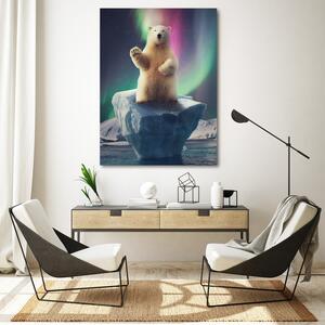 Gario Vászonkép Boldog jegesmedve - Patryk Andrzejewski Méret: 40 x 60 cm