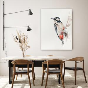 Gario Vászonkép Piros és fekete madár - Dorota Martynska Méret: 40 x 60 cm