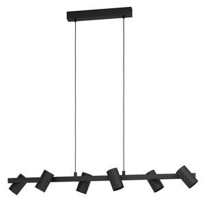 Függeszték E14 6x25W fekete Gatuela1