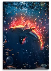 Gario Vászonkép Égo cápa - Alex Griffith Méret: 40 x 60 cm