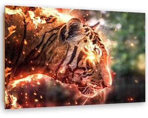 Gario Vászonkép Lángoló tigris - Alex Griffith Méret: 60 x 40 cm