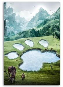 Gario Vászonkép Állati tó - Alex Griffith Méret: 40 x 60 cm