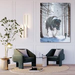 Gario Vászonkép Óriáskutya a téli erdőben - Alex Griffith Méret: 40 x 60 cm