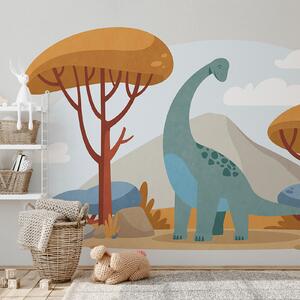 Fotótapéta Dinosaurusról készült karikatúra, Dinoszauruszos fotótapéta, Népszerű fotótapéta, t00738v1 - Tapeko.hu