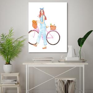 Gario Vászonkép Egy nap a kerékpáron - Gisele Oliveira Fraga Baretta Méret: 40 x 60 cm