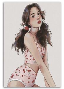 Gario Vászonkép Cherry készlet - Vivian Lihonde Méret: 40 x 60 cm
