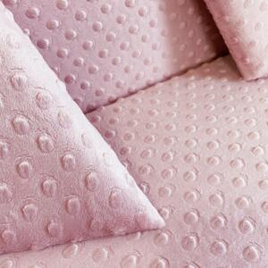 KERMA falpanel 12,5×12,5 cm minky textil gyermek falburkolat, több színben - Dusty baby pink minkyg4