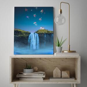Gario Vászonkép Vízesés léggömbök Home Landscape - Bryantama Art Méret: 40 x 60 cm