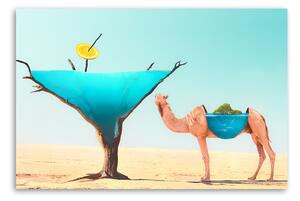 Gario Vászonkép Camel sivatagi víz - Bryantama Art Méret: 60 x 40 cm