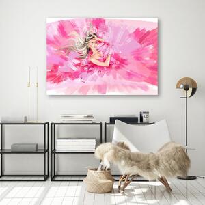 Gario Vászonkép Rózsaszín ruha divat szoke no elegancia - Irina Sadykova Méret: 60 x 40 cm
