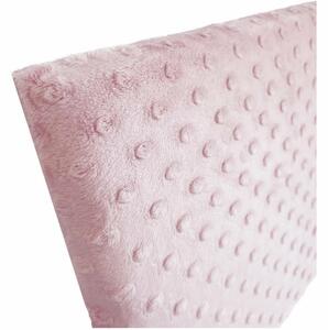 KERMA falpanel 25×50 cm minky textil gyermek falburkolat, több színben - Dusty baby pink minkyg4