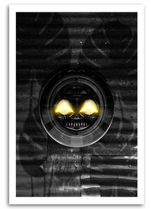 Gario Vászonkép Sárga zenei hullám - Rubiant Méret: 40 x 60 cm