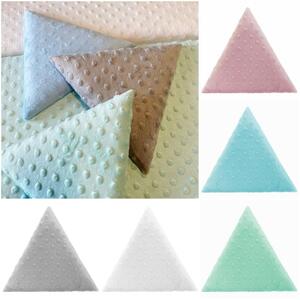 KERMA Triangle-1 falpanel minky textil gyermek falburkolat, több színben - Dusty baby pink minkyg4