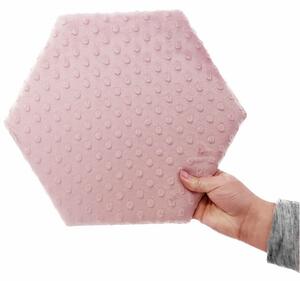 KERMA Hexagon falpanel minky textil gyermek falburkolat, több színben - Menta minkyg5