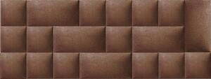 Sötét barna színű modern textil falvédő-19 (200x75 cm) Kerma falpanelekből