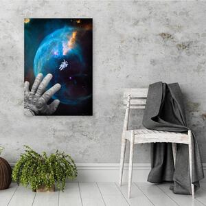 Gario Vászonkép Az űrhajós keze a mélység felé mutat - Gab Fernando Méret: 40 x 60 cm