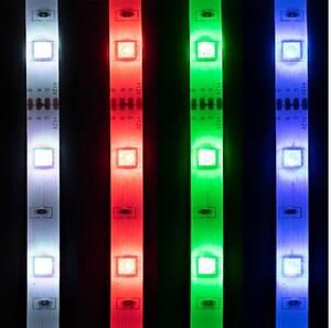 Home LS 5000RGB RGB LED szalag szett, 30 db SMD 5050 LED/m, ragasztható, 5m, 400 lm/m, 4,8 W/m