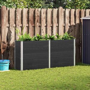VidaXL szürke WPC kerti magaságyás 200 x 50 x 91 cm