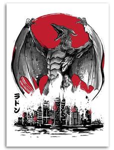 Gario Vászonkép Godzilla, szárnyas szörny - Dr.Monekers Méret: 40 x 60 cm