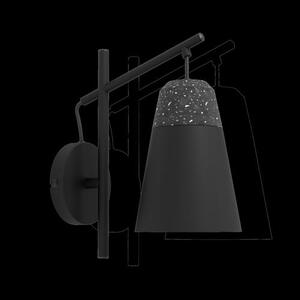 Fali E27 1x40W fekete/szürkeCanterras