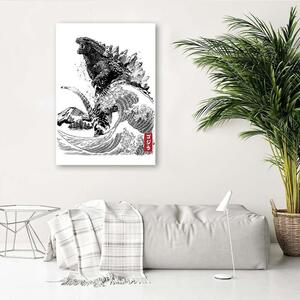 Gario Vászonkép Godzilla, film - Dr.Monekers Méret: 40 x 60 cm