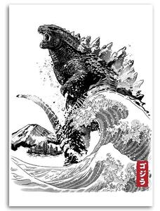 Gario Vászonkép Godzilla, film - Dr.Monekers Méret: 40 x 60 cm