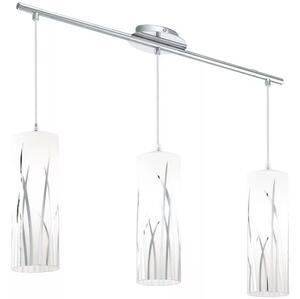Függ E27 3x60W üv/kr h:70,5cm Rivato