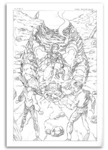 Gario Vászonkép Hatalmas hatalom képregény - Saqman Méret: 40 x 60 cm