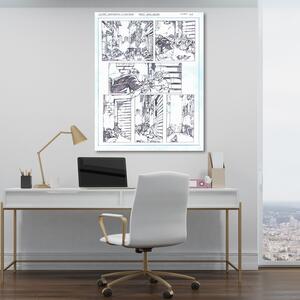 Gario Vászonkép Képregény vázlat - Saqman Méret: 40 x 60 cm