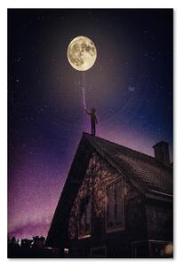 Gario Vászonkép Jó éjt Hold - Rokibul Hasan Méret: 40 x 60 cm