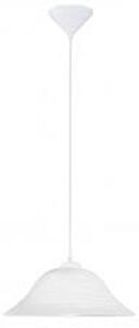 Függ. 1x60W E27 átm:35cm fehér Albany