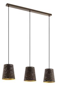 Függ E27 3x40W mokka/arany Segezia