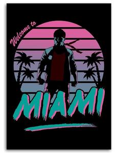 Gario Vászonkép Üdvözöljük Miami felirat - DDJVigo Méret: 40 x 60 cm