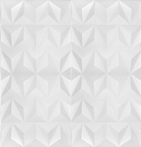 Polistar Matrix fehér festhető falpanel (50×50 cm), modern burkolat