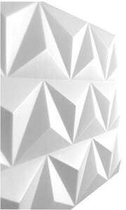 Polistar Matrix fehér festhető falpanel (50×50 cm), modern burkolat