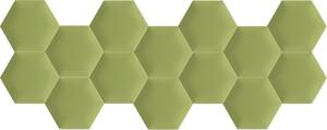 Kerma extra zöld színű falvédő hatszög falpanelekből - Inter 18007
