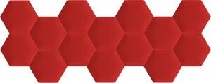 Kerma extra piros színű falvédő hatszög falpanelekből - Inter 18010
