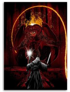 Gario Vászonkép A Gyuruk Ura, a varázsló és a démon - DDJVigo Méret: 40 x 60 cm