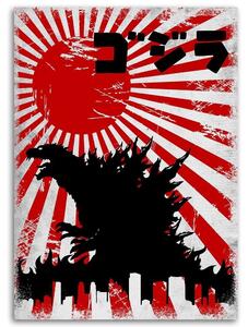 Gario Vászonkép Godzilla, egy szörny a városban - DDJVigo Méret: 40 x 60 cm